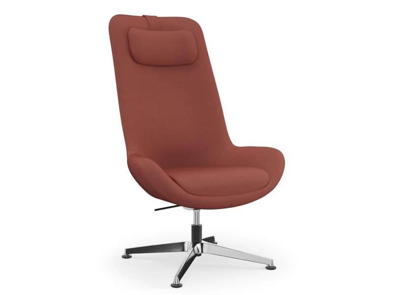 Sessel rot Lounge Chair Viasit Jools Loungeessel