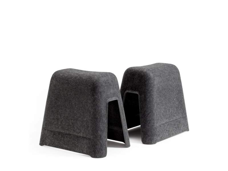 Hocker WINI WINEA FLEX UP aus Filz mit kompakter Bauform für flexible Sitznutzung