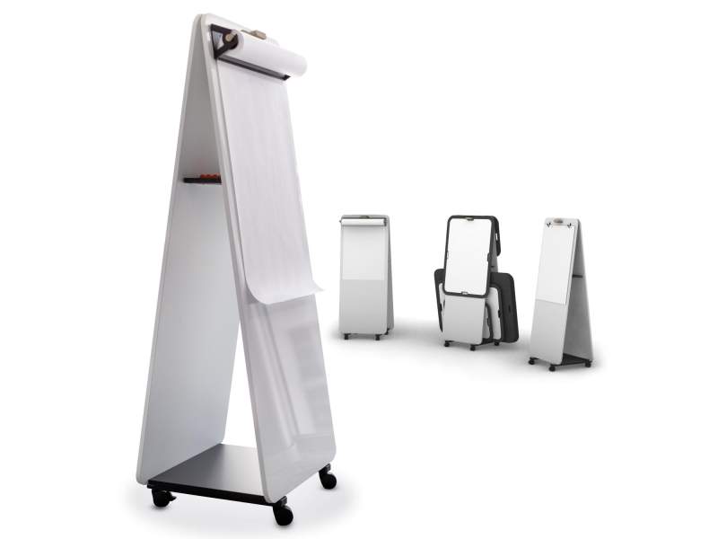 Moderationwand fahrbar Tafel Büro Workshopmöbel WINI WINEA FLEX UP Staffelei