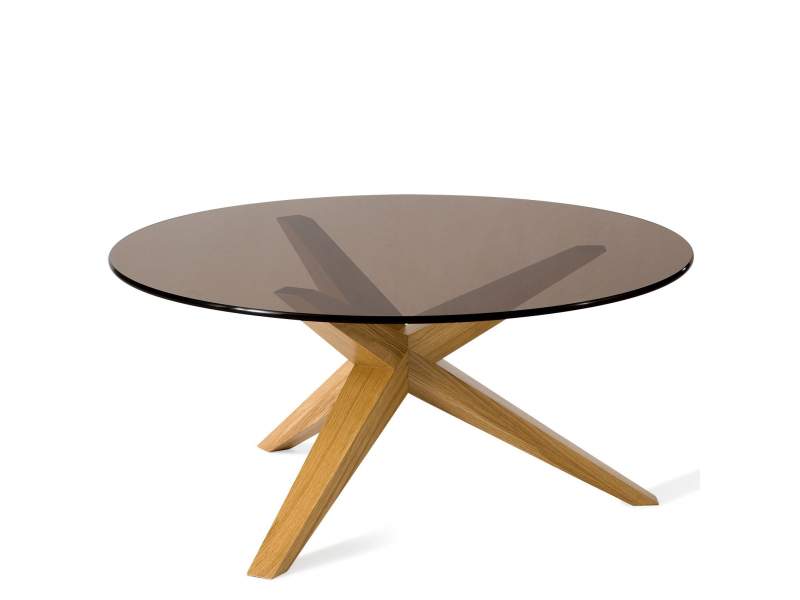 Design Beistelltisch Glas moderne Beistelltische aus Glas, Skandiform, Conica Tisch