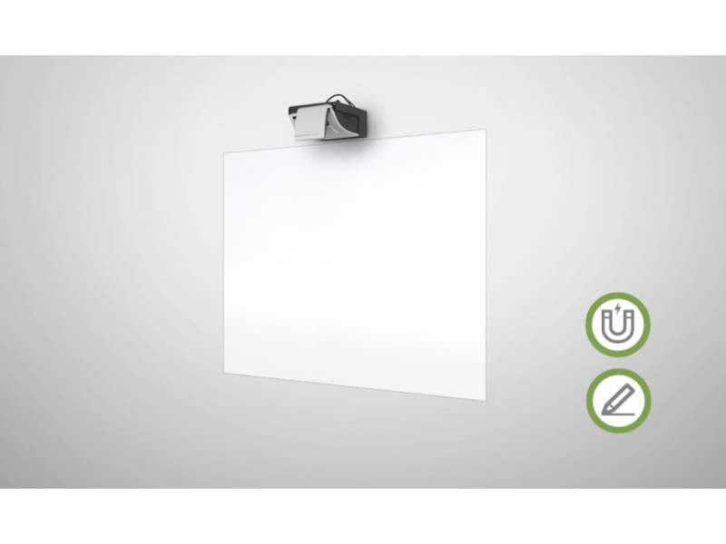 Projektionstafeln Projektionswände, o+c system - adeco Projektionstafel beschriftbar rahmenlos