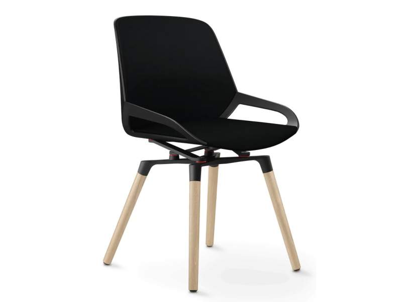 Besucherstuhl schwarz Besucherstühle Büro Konferenzstuhl Konferenzstühle Aeris numo comfort