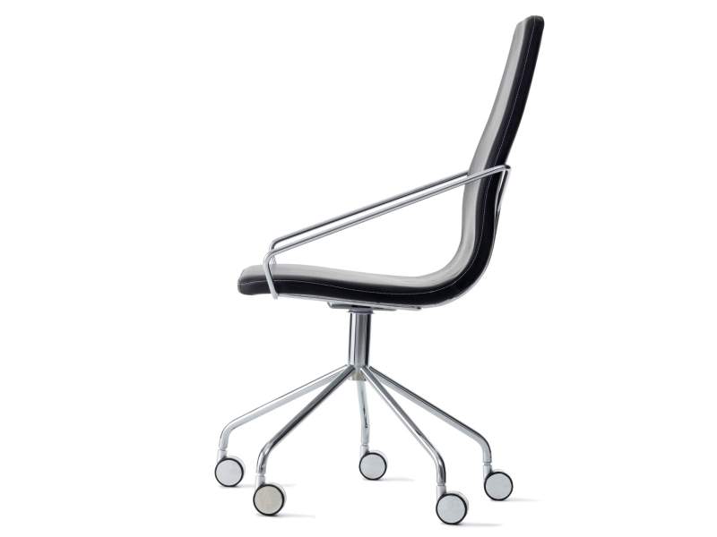 Skandiform Bürostuhl schwarz Design Bürodrehstuhl Leder Skandiform, Aeon Bürodrehstuhl