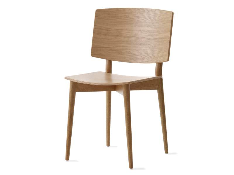 Besucherstuhl Holz Konferenzstühle Cafeteria Stühle Besucherstühle Holzschale Skandiform, Oak