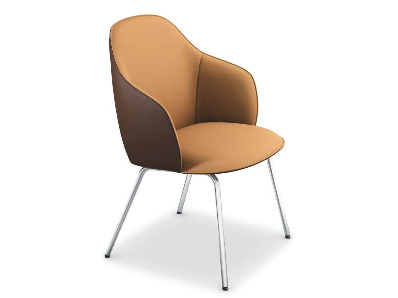 Besucherstuhl gelb Besucherstühle vollgepolstert Stuhl Cafeteria Stühle Sedus se:cafe soft chair