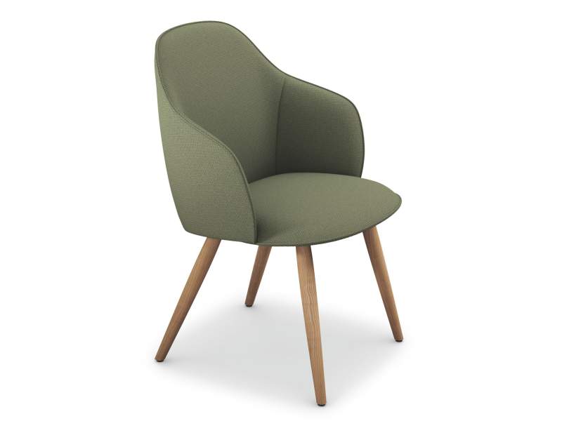 Besucherstuhl grün Besucherstühle vollgepolstert Stuhl Cafeteria Stühle Sedus se:cafe soft chair