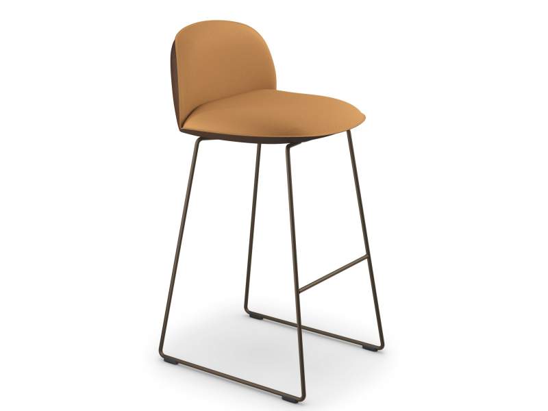 Barhocker gelb Barstuhl Kuffengestell Barstühle Sedus se:cafe soft stool