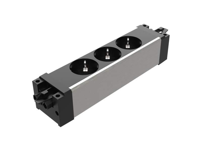Steckdosenleiste Elektro-Steckdosen Dataflex Power Powerbar 3x Schuko - 303