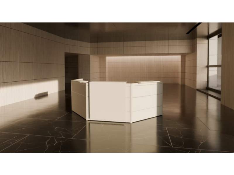 Empfangstheke beige Büro Tresen, klain, Multiwa Theke