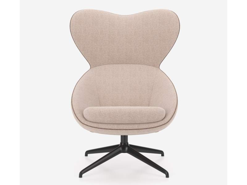 Loungesessel beige Sessel Lounge Drehsessel Nowy Styl Scadio