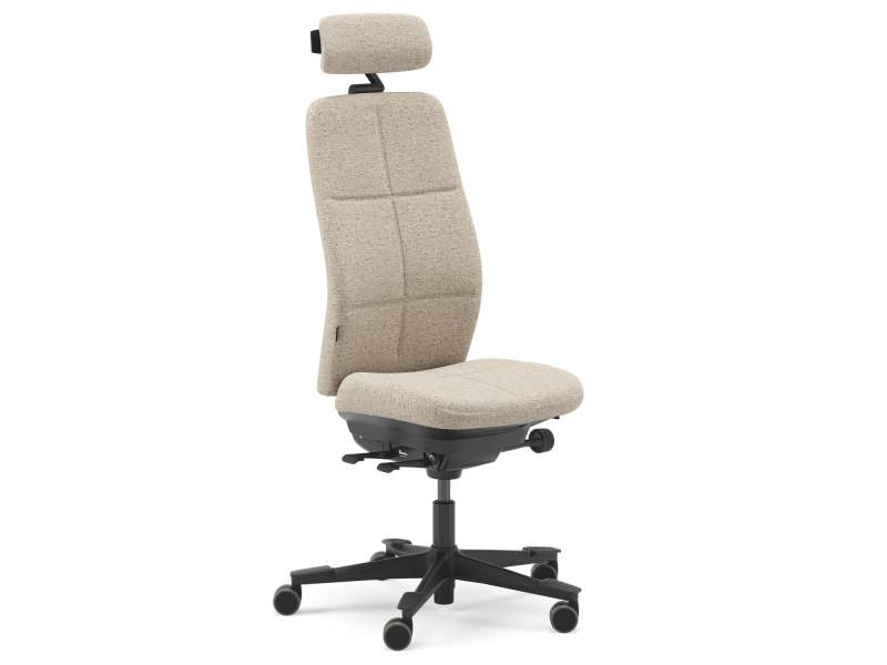 Capella X Bürodrehstuhl beige Drehstühle Büro Drehstuhl ohne Armlehnen Kinnarps Capella Nature
mit Kopfstütze