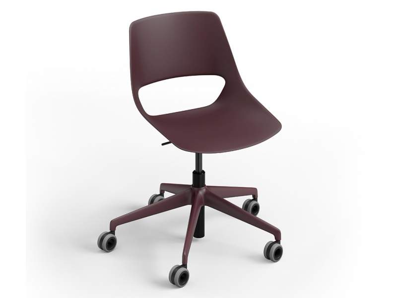 Konferenzstuhl Kunststoff Konferenzstühle Drehstuhl bordeaux Drehstühle Brunner scoop