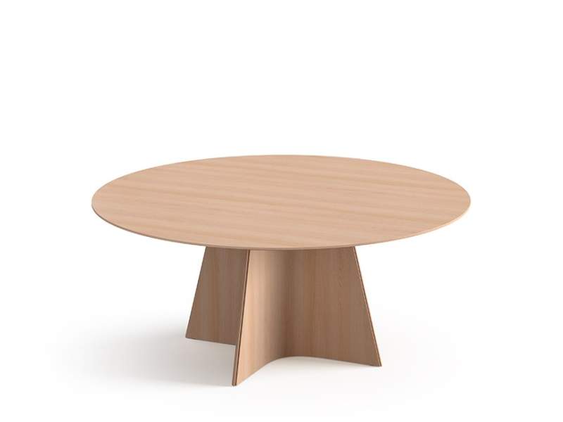 Konferenztisch rund Konferenztische Holz Cafeteria Tisch Brunner wave