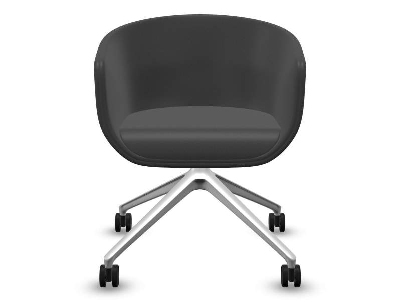 Konferenzsessel schwarz Konferenzstuhl mit Rollen Profim Nu