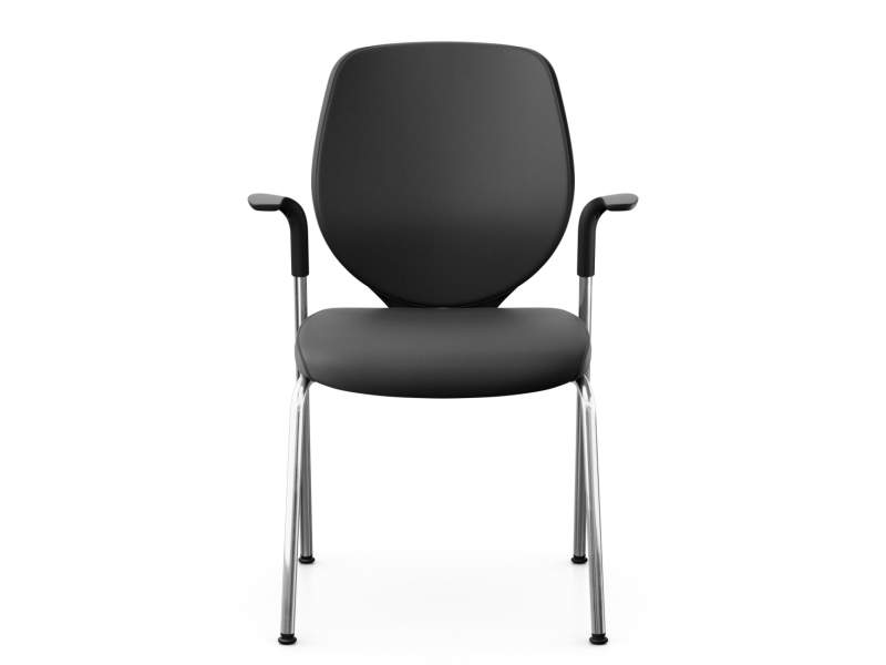 Besucherstühle schwarz Leder Konferenzstühle, giroflex 353 Besucherstuhl