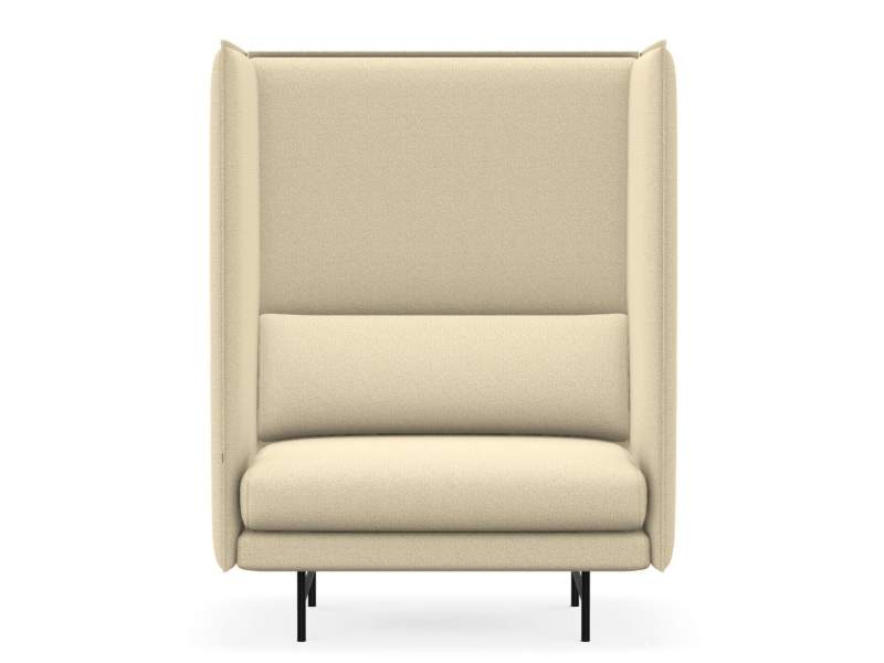 Loungesessel beige Sessel Lounge Softseating mit Wand Interstuhl QOMFORTis1