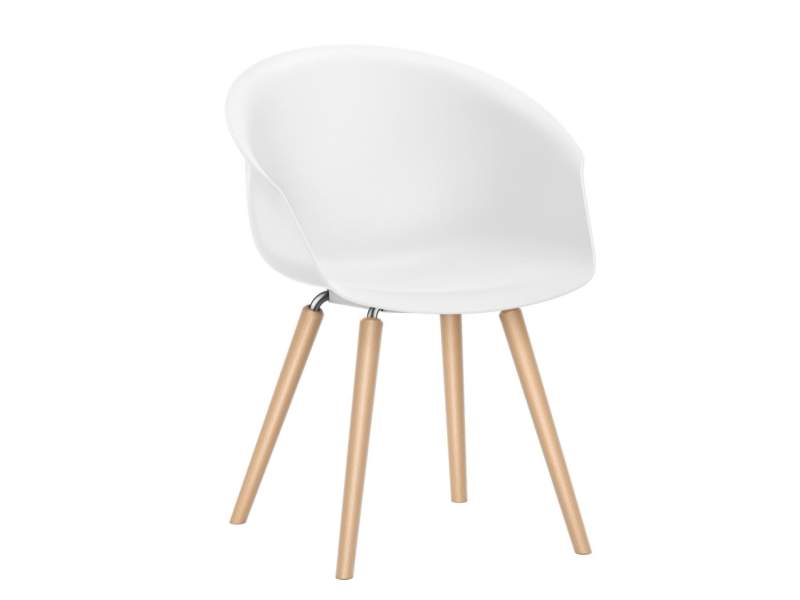 Loungesessel Holz Lounge weiss Sessel Cafeteria Stuhl Besucherstuhl Interstuhl SHUFFLEis1 Clubsessel