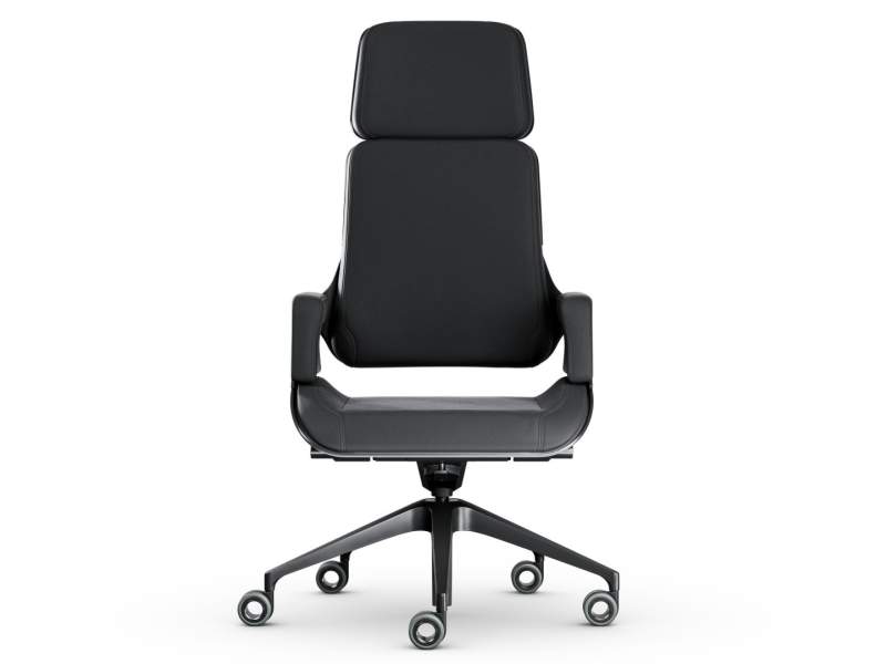 Bürostuhl Aluminium Bürodrehstuhl Büro Drehstuhl schwarz Interstuhl Silver
mit Kopfstütze