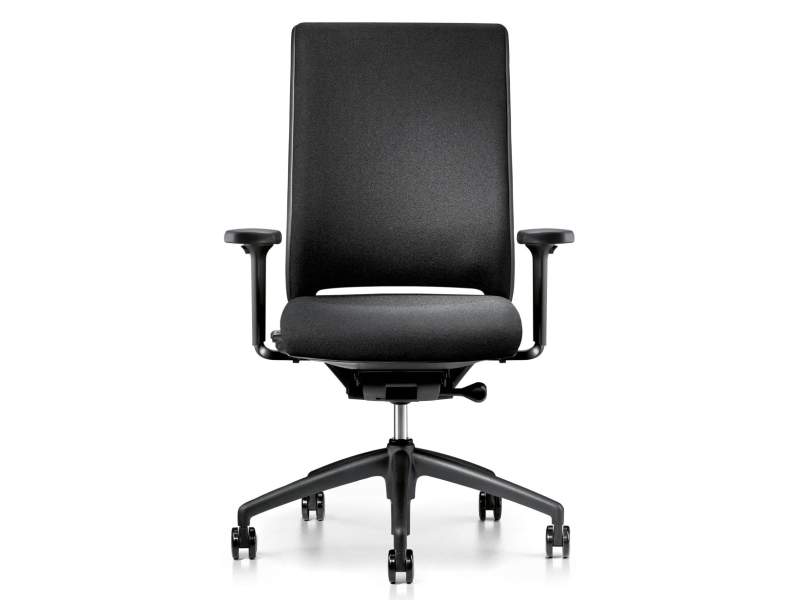 Bürostuhl Stoff schwarz Bürodrehstuhl mit Armlehnen Büro Drehstühle Interstuhl Hero