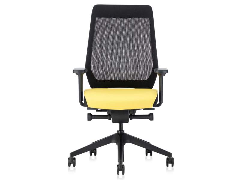 Bürostühle mit Armlehnen Drehstühle Netzgewebe Büro Drehstuhl schwarz gelb Interstuhl JOYCEis3