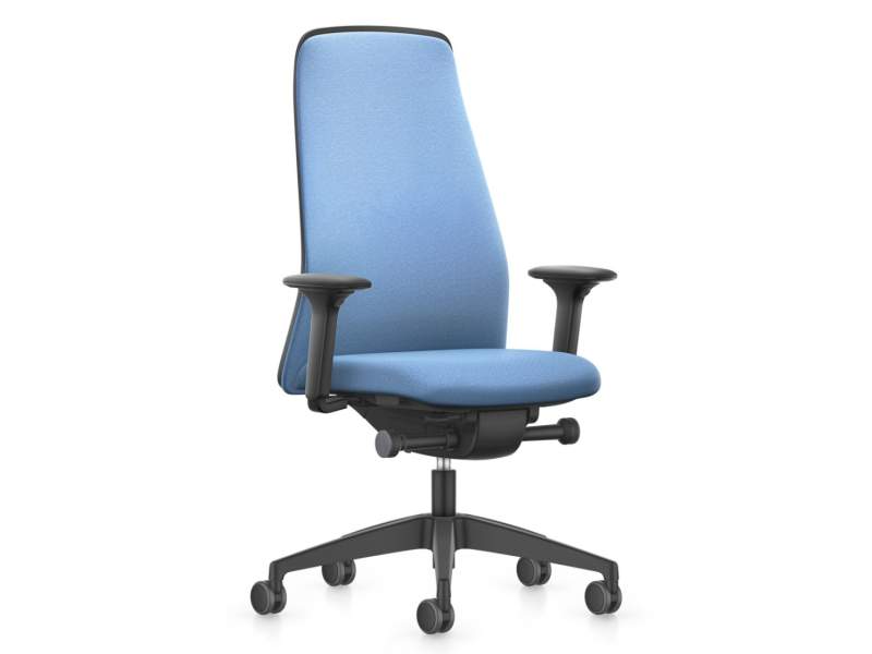 Ergonomischer Bürostuhl Stoffbezug Bürodrehstühle blau Büro Drehstuhl Netzgewebe Interstuhl NEW EVERYis1