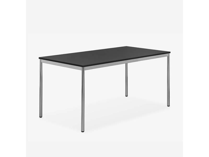 Bürotisch schwarz Tisch Schreibtisch rechteckig Konferenztisch Zemp QUATTRO HR35