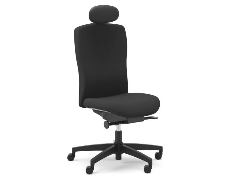 Bürostuhl schwarz Bürodrehstuhl mit Kopfstütze Drehstuhl Büro Drehstühle Drabert mento