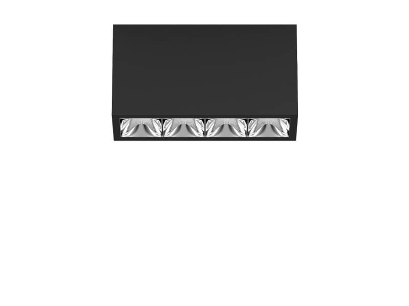 Deckenleuchten LED Deckenlampe Design Bürolampe Decke schwarz XAL Unico L4