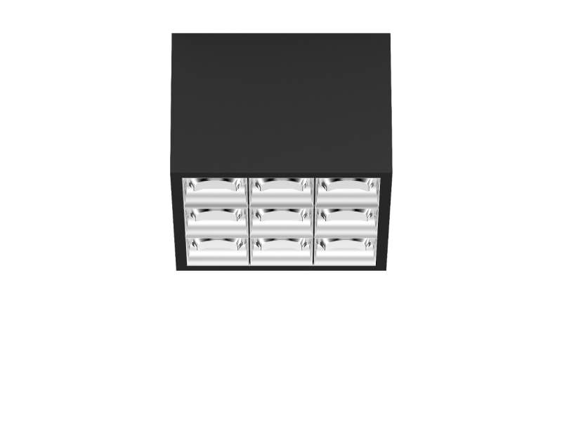 Deckenleuchten LED Deckenlampe schwarz Design Bürolampe Decke XAL Unico Q9