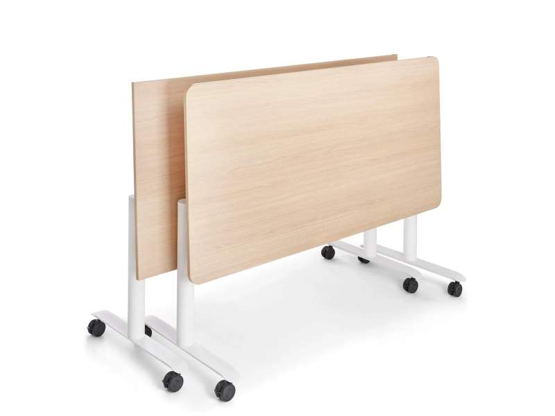 moderne Klapptische mit Rollen Holz Tisch Klappbar Embru Klapptisch Flip