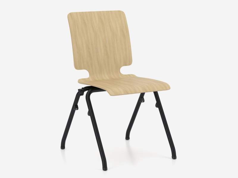 Besucherstühle stapelbar Besucherstuhl Holz Cafeteria Stuhl Nowy Styl Axo