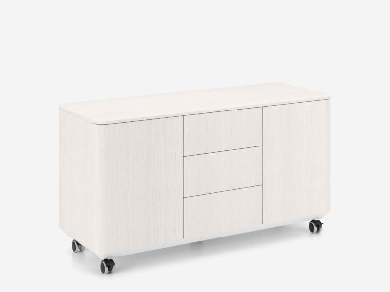 Sideboard Büro weiss Nowy Styl, eRange Büroschubladenschrank