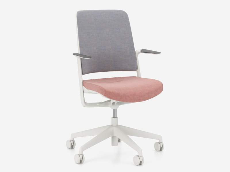 Bürostuhl rosa Bürodrehstuhl schwarz Drehstuhl Büro Nowy Styl WithME