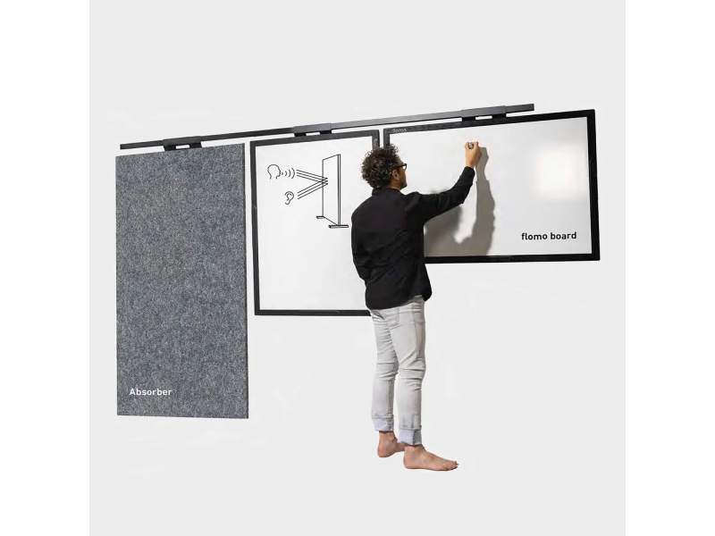 akustik Wandabsorber Absorber Westermann products flomo rail Absorber