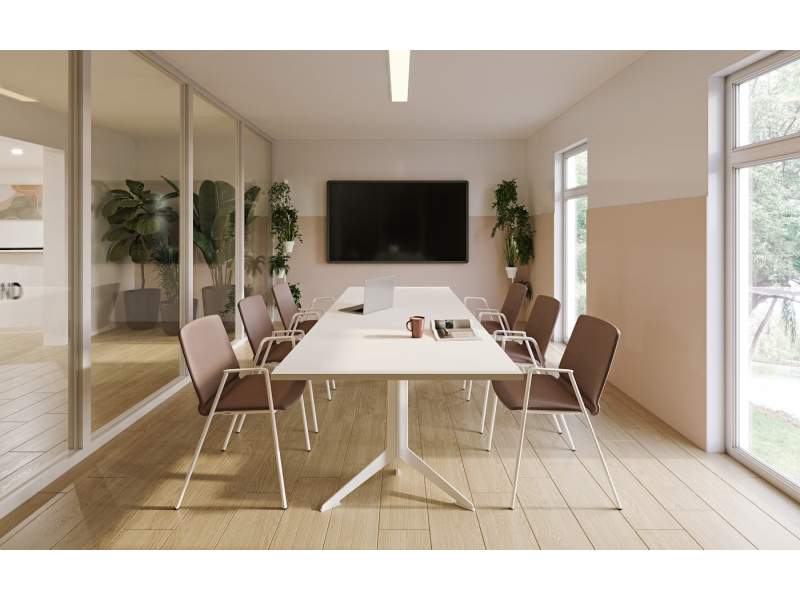 Besucherstühle braun Konferenzstuhl Büro Konferenzstühle Neudoerfler n.vivo Besucherstuhl