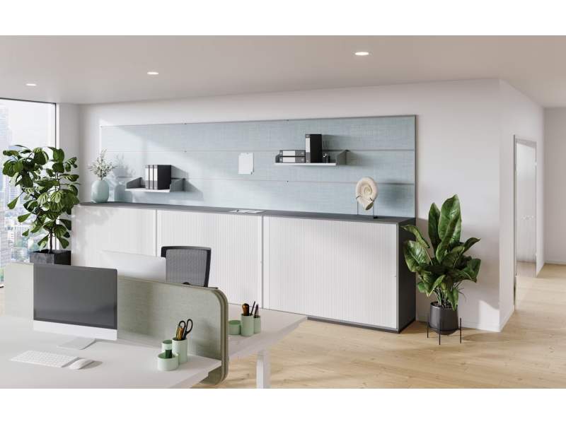 Rolladenschrank grau Rolladenschränke Büro Neudoerfler Lineo Rolloschrank