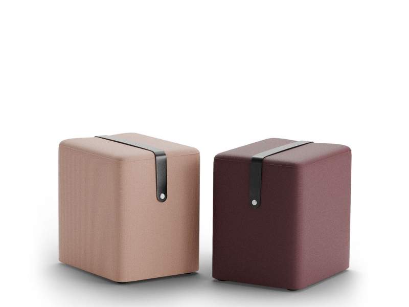 Polsterhocker rosa Hocker Lounge Polstermöbel Assmann Büromöbel Consento | Bocca
