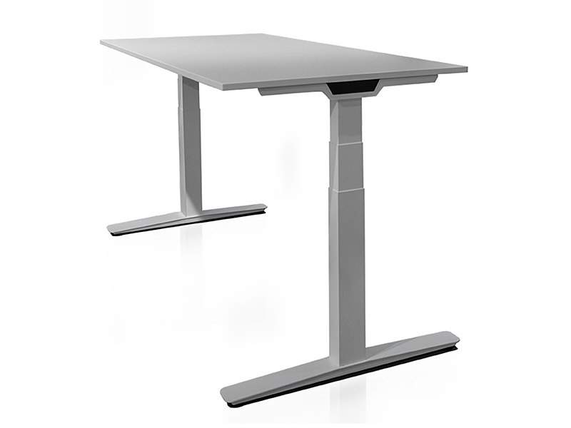 elektrisch höhenverstellbarer Bürotisch weiss Bürotische Schreibtisch Büro Echo Büromöbel Quadro