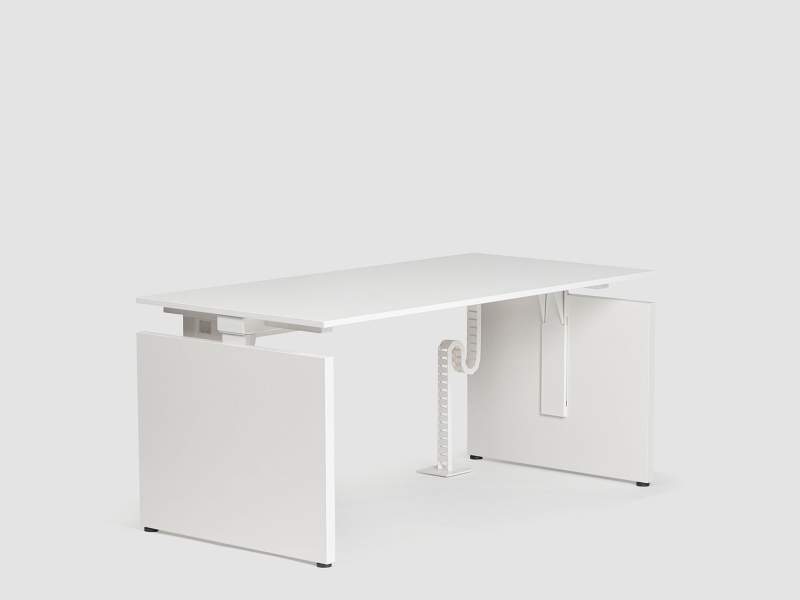 Weißer Schreibtisch modern Büromöbel Schreibtische weiß, Bene, Classic