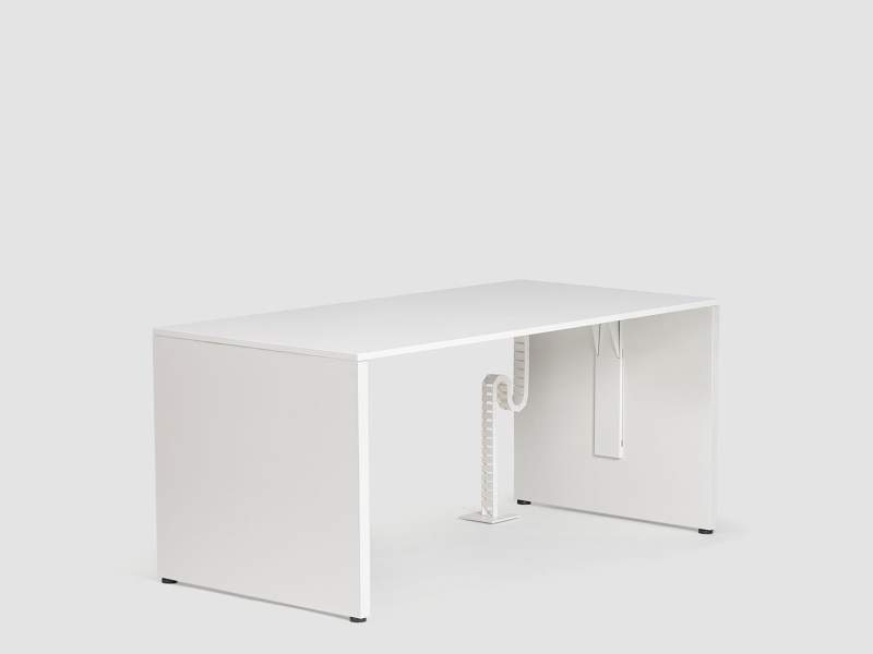 Weiße Schreibtisch modern Büromöbel Schreibtische weiss Bene CLASSIC PURE