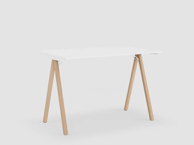 Stehtisch weiss Stehtische Holz Büro Bene DELTA PURE HIGH