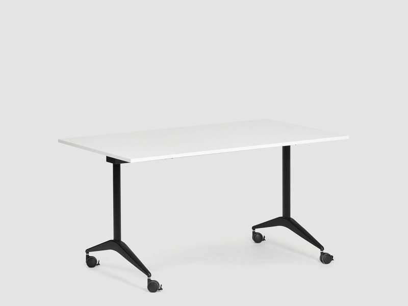 Klapptisch mit Rollen Klapptische fahrbar Rolltisch klappbar Büro Bene FLEX Schwenktisch bold