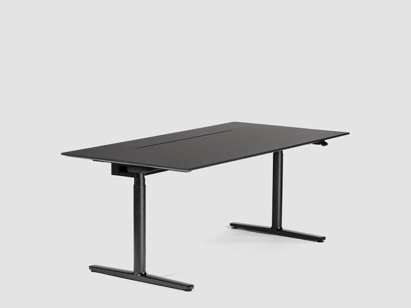 Höhenverstellbarer Schreibtisch elektrisch ergonomische Schreibtische schwarz Bene LEVEL LIFT PRO