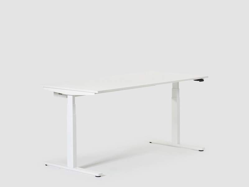 Höhenverstellbarer Schreibtisch elektrisch ergonomische Schreibtische weiß Bene Level lift pure