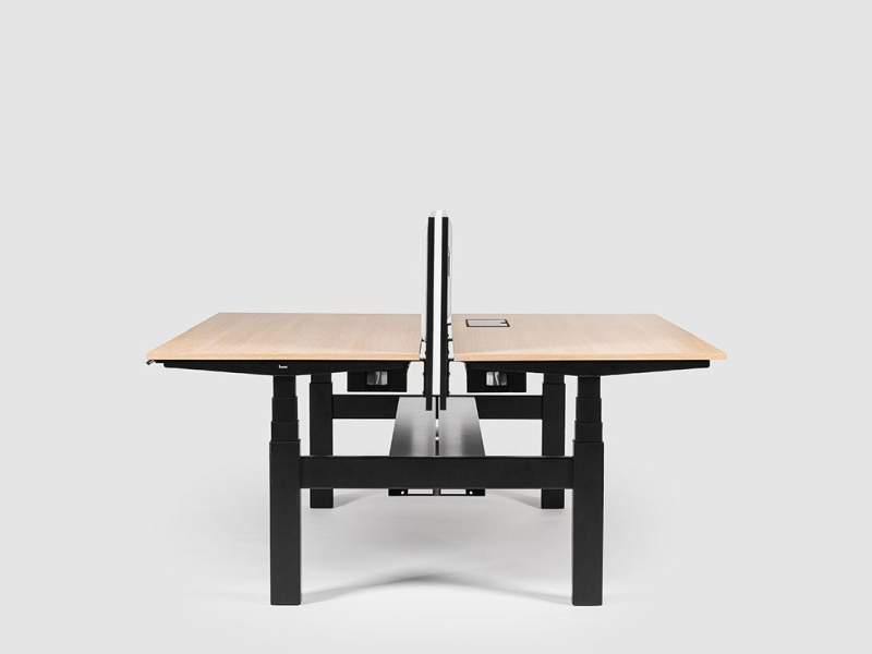 Höhenverstellbarer Schreibtisch elektrisch ergonomische Schreibtische für 2 Leute Bene LEVEL PURE LIFT TWIN
Doppelarbeitsplatz