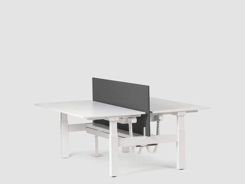 Höhenverstellbarer Schreibtisch elektrisch ergonomische Schreibtische für 2 Leute Bene LEVEL TWIN
Doppelarbeitsplatz
