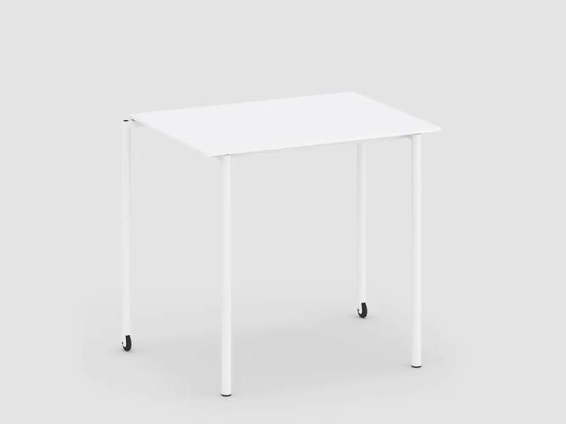 Schulungstisch fahrbar Schulungstische Rolltisch weiss Bene, Mobile_Com Table
rechteckige Tischplatte