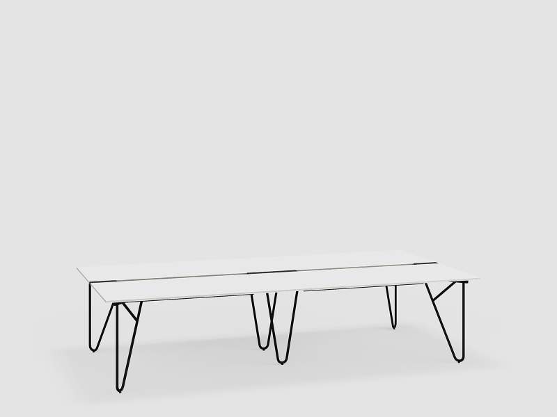Design Schreibtisch weiß Arbeitstisch Büro Designer Schreibtische Team-Tische Workplace system Bene STUDIO Workbench