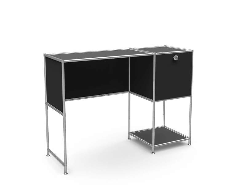 Home Office Schreibtische schwarz Arbeitstische System4 Schreibtisch