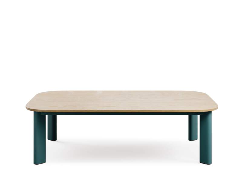 Beistelltisch Decenta S1H in Tiefgrün (RAL 6004) – minimalistisches Design von Profim, ideal für moderne Innenräume. Pulverbeschichtetes Metall, klare Linien und zeitlose Ästhetik.